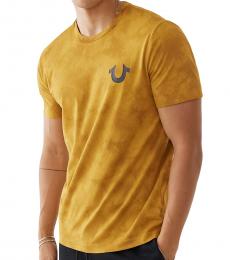 Mustard Tie Dye Logo T-Shirt