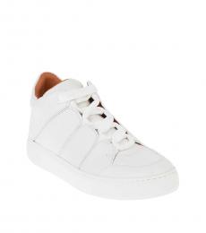 Zegna White Tiziano Leather Sneakers