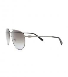 Salvatore Ferragamo Grey Aviator Sunglasses