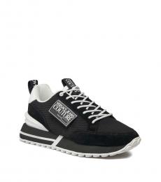 Versace Jeans Couture Black Two-Tone Sneakers