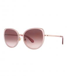 Kate Spade Pink Brown Gradient Cat Eye Sunglasses