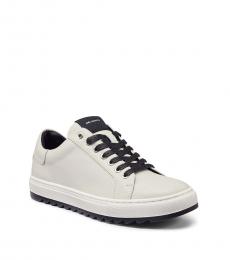 Karl Lagerfeld Off White Low Top Sneakers