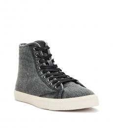 AllSaints Acid Black High Top Sneakers