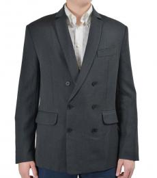 Versace Jeans Couture Grey Double Breasted Blazer