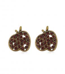 Red Apple Stud Earrings