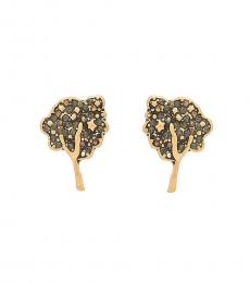 Marc Jacobs Golden Tree Studs Earrings