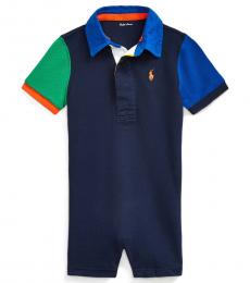 Ralph Lauren Baby Boys Newport Navy Mesh Rugby Shortall