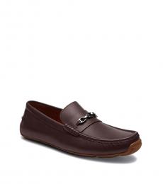 Coach Mahogany Brown Slip On Loafers