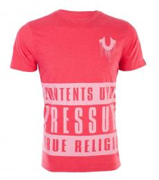 True Religion Red Contents Under Pressure T-Shirt