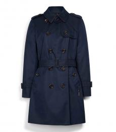 Coach Blue Trench Coat