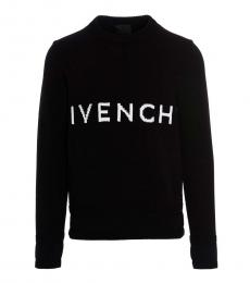 Givenchy Black Logo Intarsia Sweater