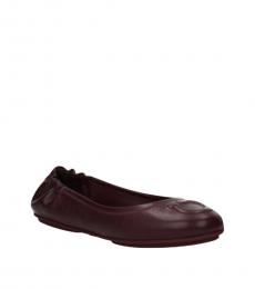 Salvatore Ferragamo Violet Front Logo Ballerinas