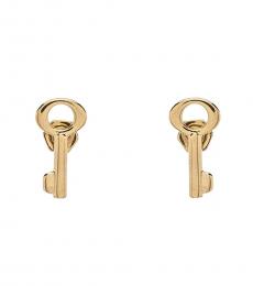 Marc Jacobs Golden Key Stud Earrings