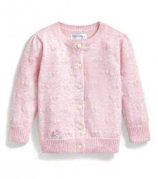 Ralph Lauren Baby Girls Pink Hearts Cardigan