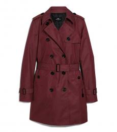 Coach Red Trench Coat