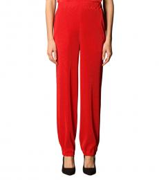 Red Stretch Trousers