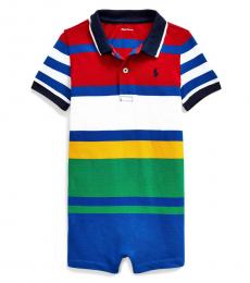 Ralph Lauren Baby Boys Multi Striped Polo Shortall