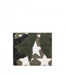 Valentino Garavani Green Stylish Multi Tasker Wallet