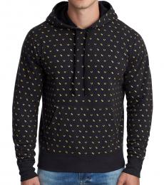 Black Monogram Pullover Sweatshirt