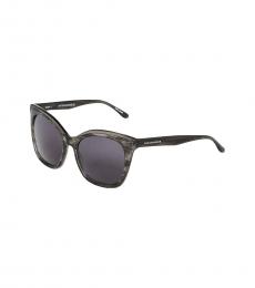 BCBGMaxazria Grey Rectangular Sunglasses