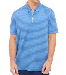 Michael Kors Blue Short Sleeves Polo