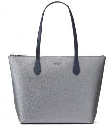 Kate Spade Dusk Navy Joeley Glitter Large Tote