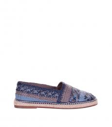 Dolce & Gabbana Blue Gray Tremiti Espadrilles