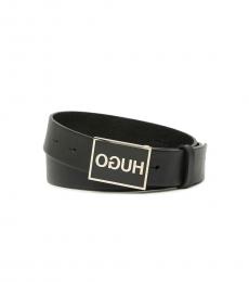 Hugo Boss Black Gerrit Logo Leather Belt