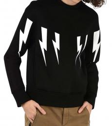 Neil Barrett Black Thunder Printed Sweatshirt
