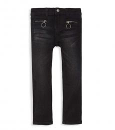 7 For All Mankind Little Girls Black Skinny Jeans