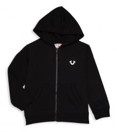 True Religion Little Boys Black Heathered Hoodie