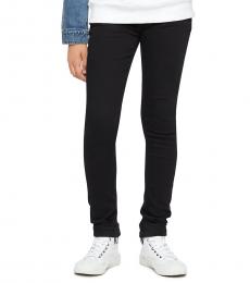 Calvin Klein Little Girls Black Skinny Fit Mid Rise Jeans