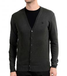 Roberto Cavalli Dark Grey Cardigan Sweater