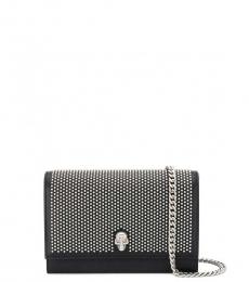 Alexander McQueen Black/Silver Skull Mini Crossbody