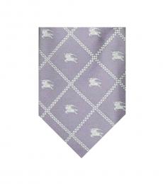Light Purple Plaids Logo Tie