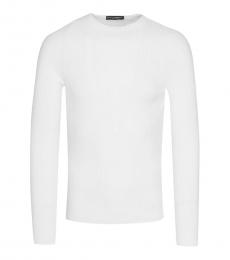White Slim Fit Sweater