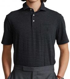 Black Classic-Fit Jersey Polo