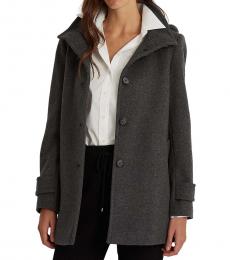Ralph Lauren Grey Hooded Walker Coat