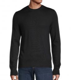 Black Riley Merino Wool Sweater