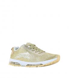 Philipp Plein Gold Polyester Gretel Sneakers