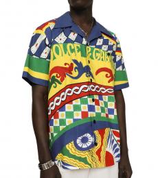Dolce & Gabbana Multi Color Logo Print Shirt