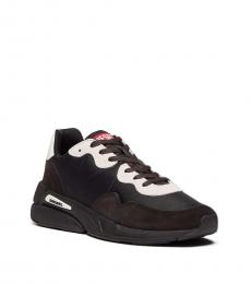 Diesel Black Serendipity Lace Up Sneakers