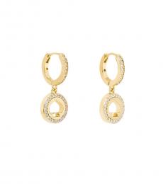 Kate Spade Golden Pave Huggie Earrings