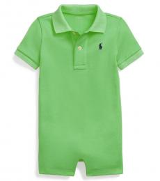 Ralph Lauren Baby Boys Course Green Interlock Polo Shortall