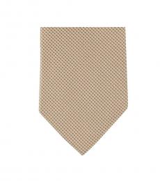 Brown Well Tailored Skinny Silk Tie