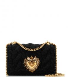 Dolce & Gabbana Black Devotion Small Shoulder Bag