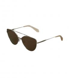 BCBGMaxazria Brown Aviator Sunglasses 