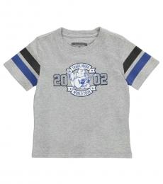 Little Boys Heather Grey Graphic T-Shirt