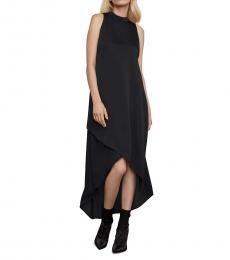 BCBGMaxazria Black Asymmetric Sleeveless Dress