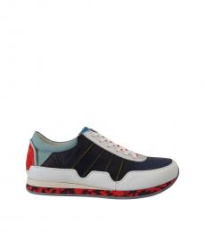 Dolce & Gabbana Multi Color Leather Sport Low Top Sneakers
